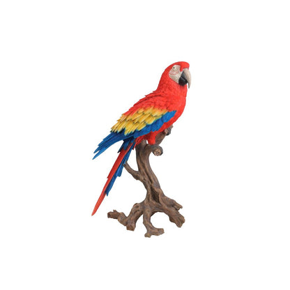 Large Scarlet Macaw Statue