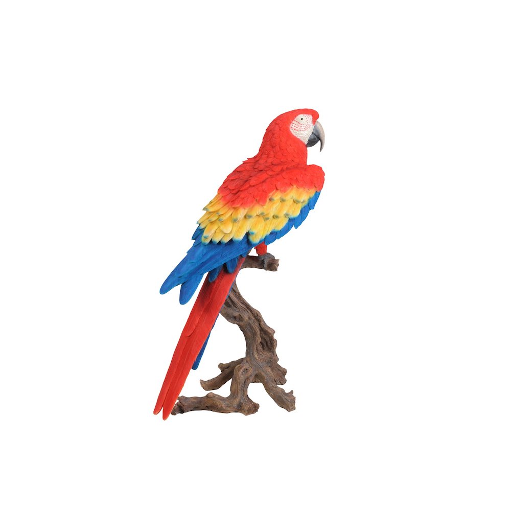 Large Scarlet Macaw Statue