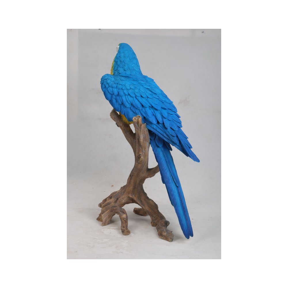 Large Blue/Yellow Macaw Statue
