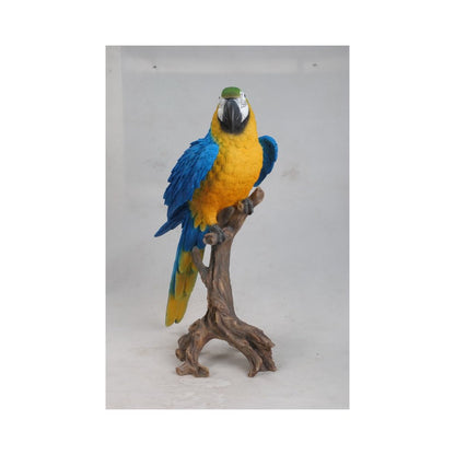 Large Blue/Yellow Macaw Statue