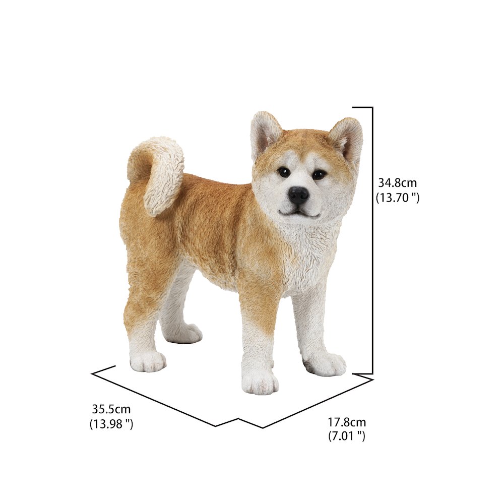 Akita Dog Standing Statue