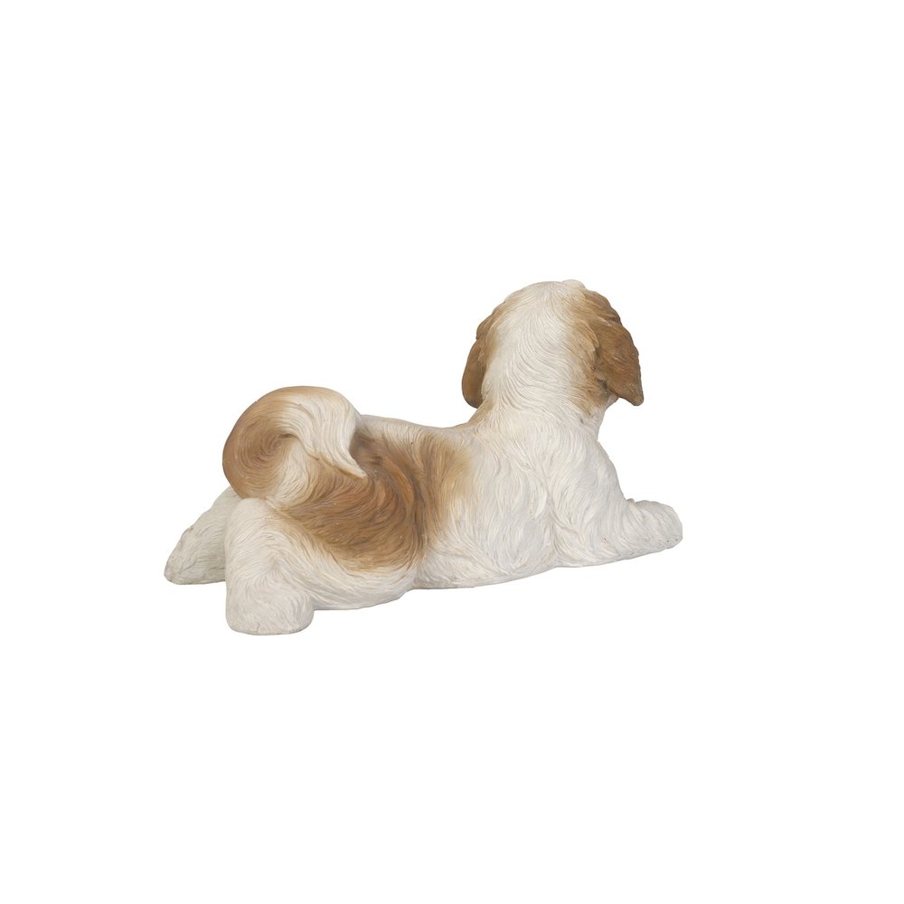 Shih Tzu Lying Down - Brown/White