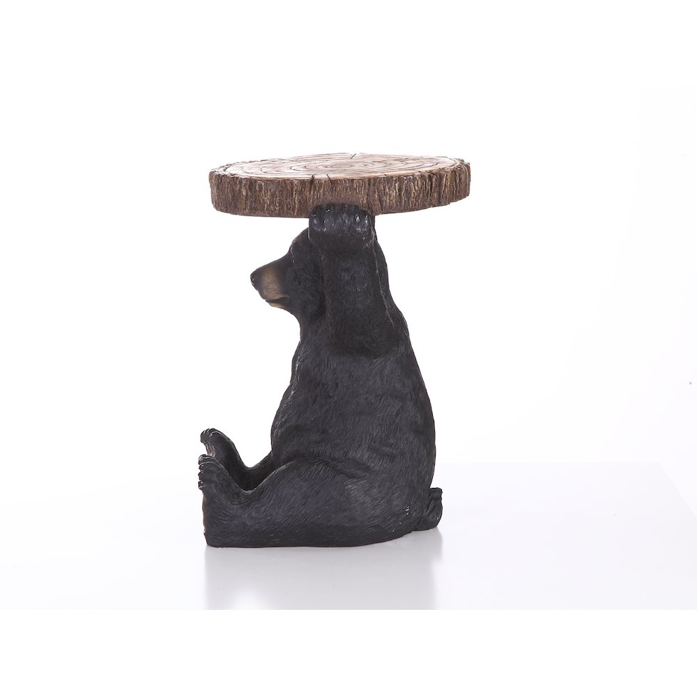 Sittingblack Bear Plant Stand Statue
