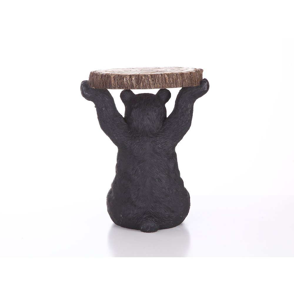 Sittingblack Bear Plant Stand Statue