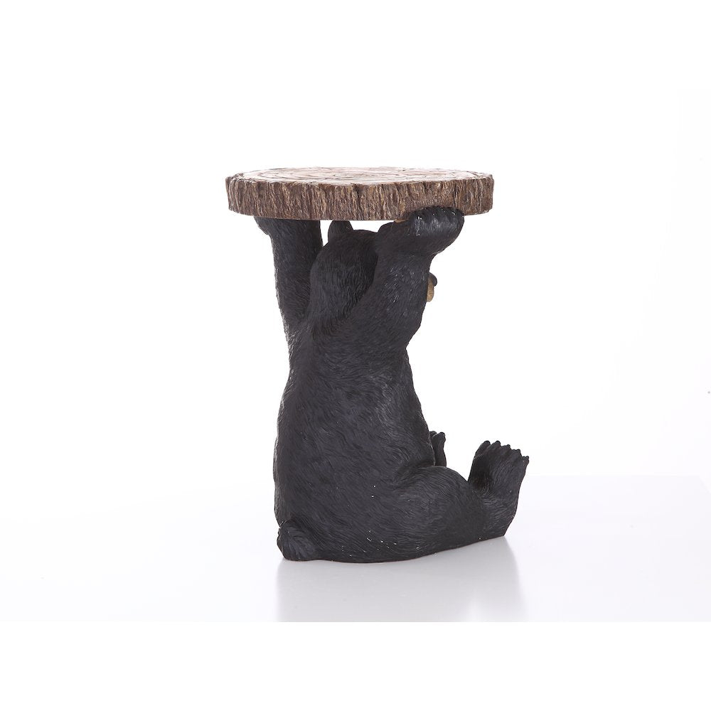 Sittingblack Bear Plant Stand Statue