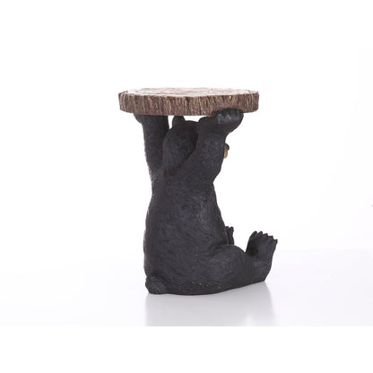 Sittingblack Bear Plant Stand Statue