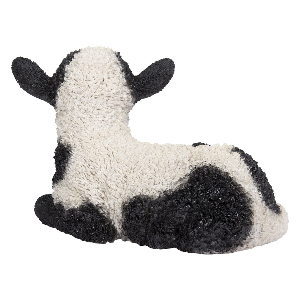 Small Black & White Baby Lamb Lying Down