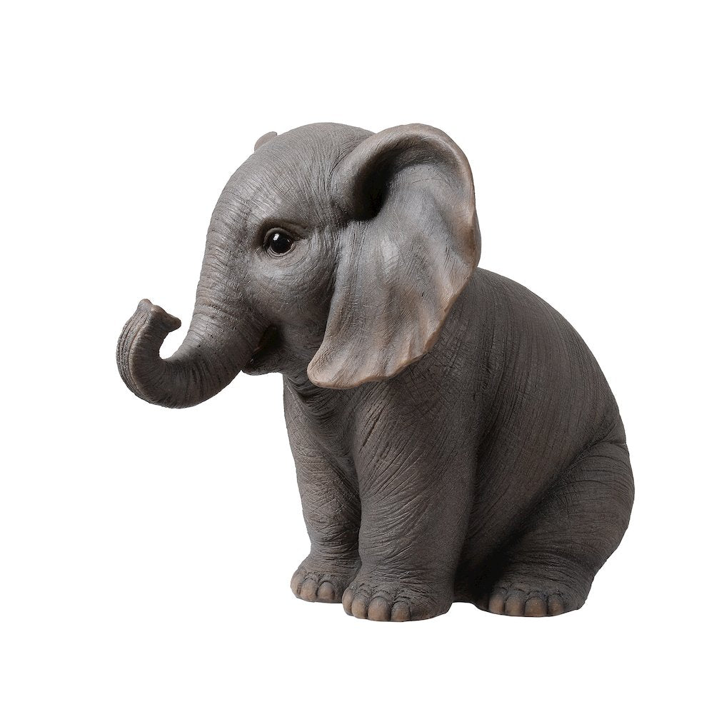 Sitting Baby Elephant W/Trunk Up