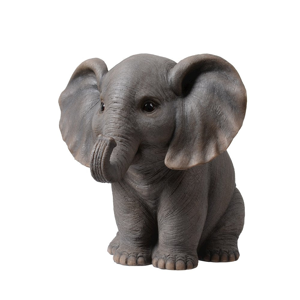 Sitting Baby Elephant W/Trunk Up