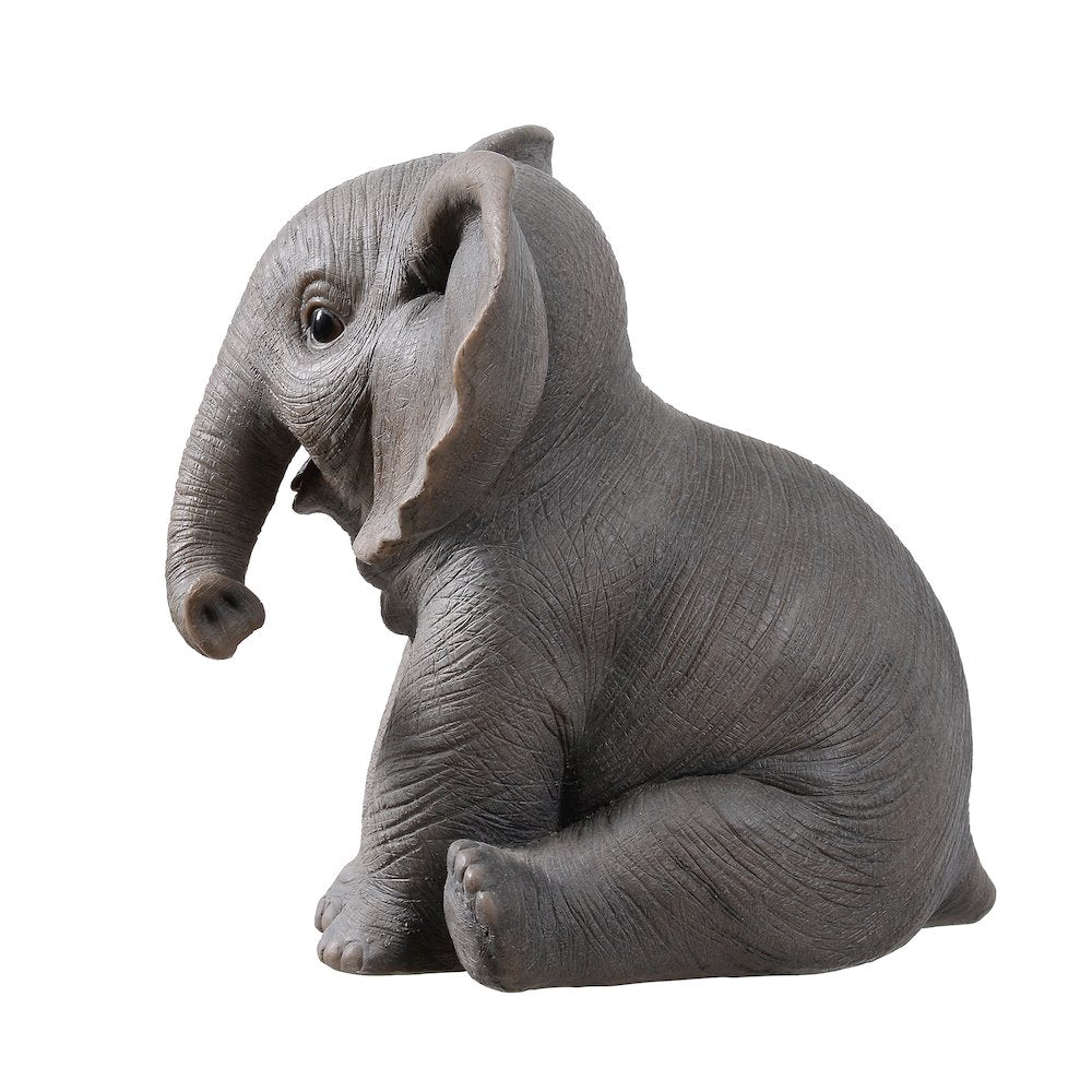 7" H Sitting Baby Elephant