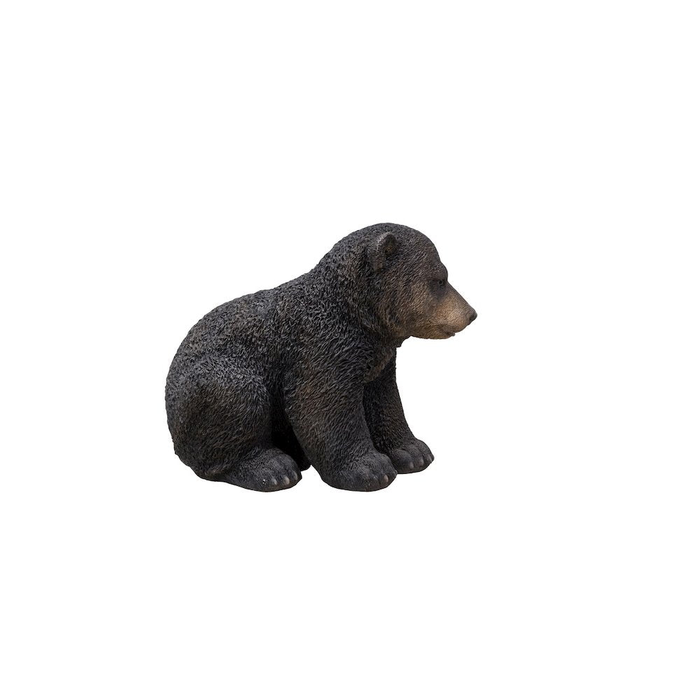 Sitting Black Bear Cub Statue