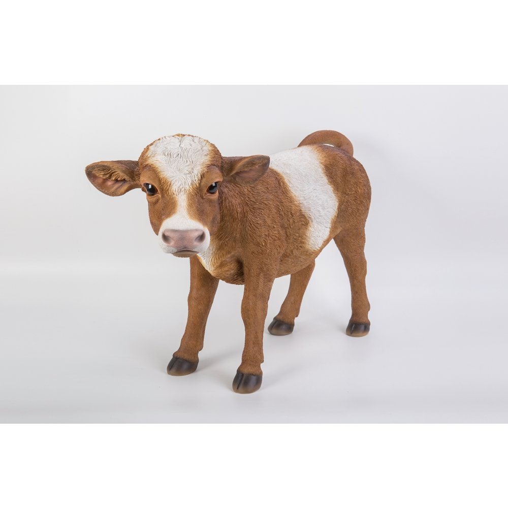 Brown Standing Cow Statue