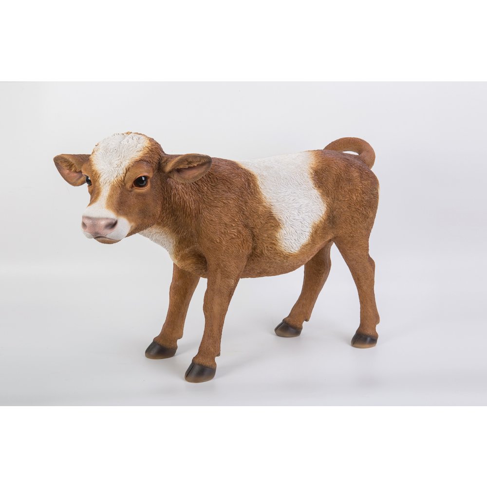 Brown Standing Cow Statue