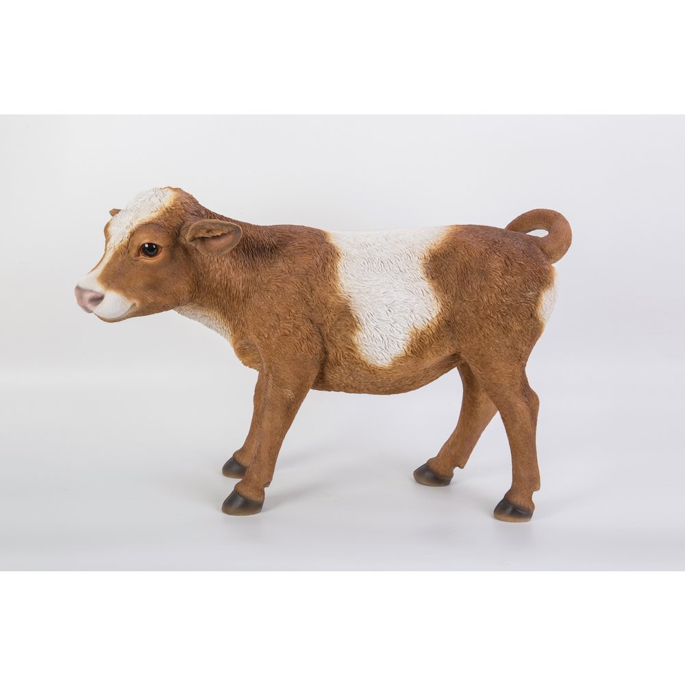 Brown Standing Cow Statue