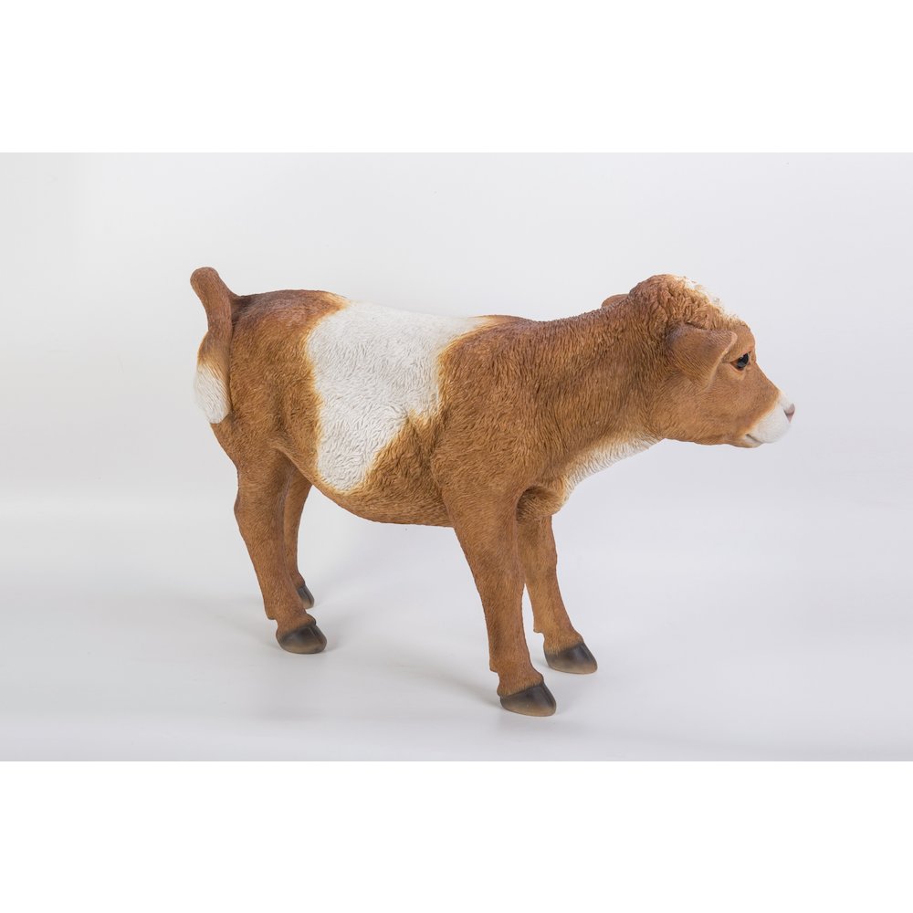 Brown Standing Cow Statue