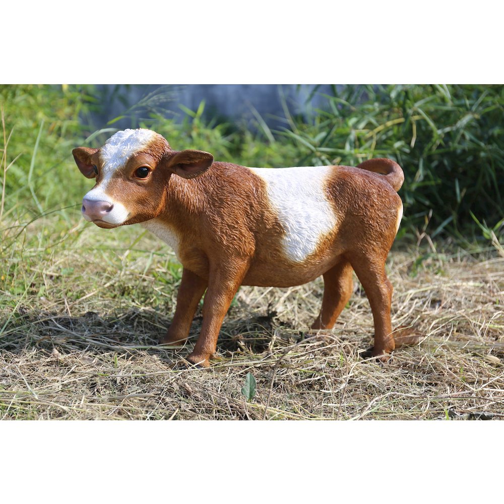 Brown Standing Cow Statue