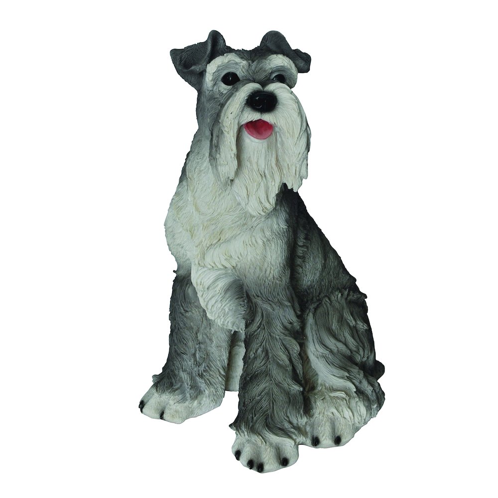 Sitting Schnauzer Statue