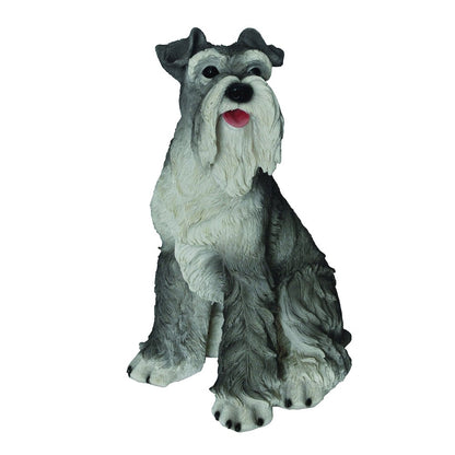 Sitting Schnauzer Statue