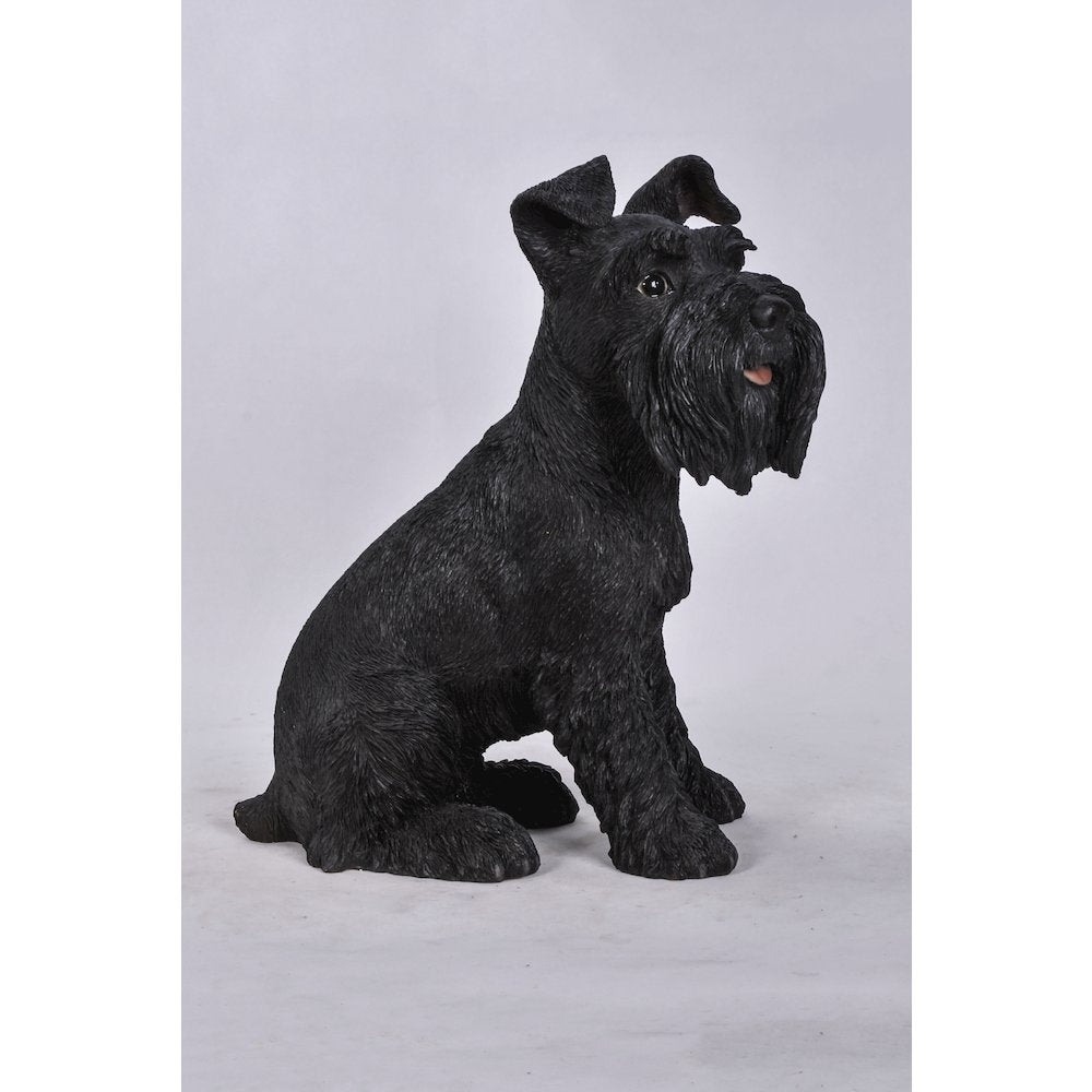 Black Schnauzer Statue