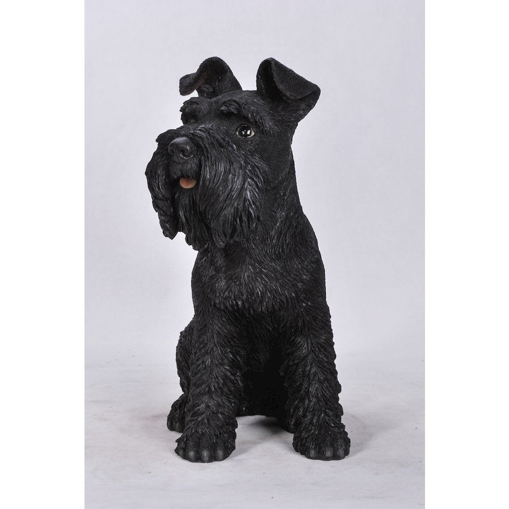 Black Schnauzer Statue