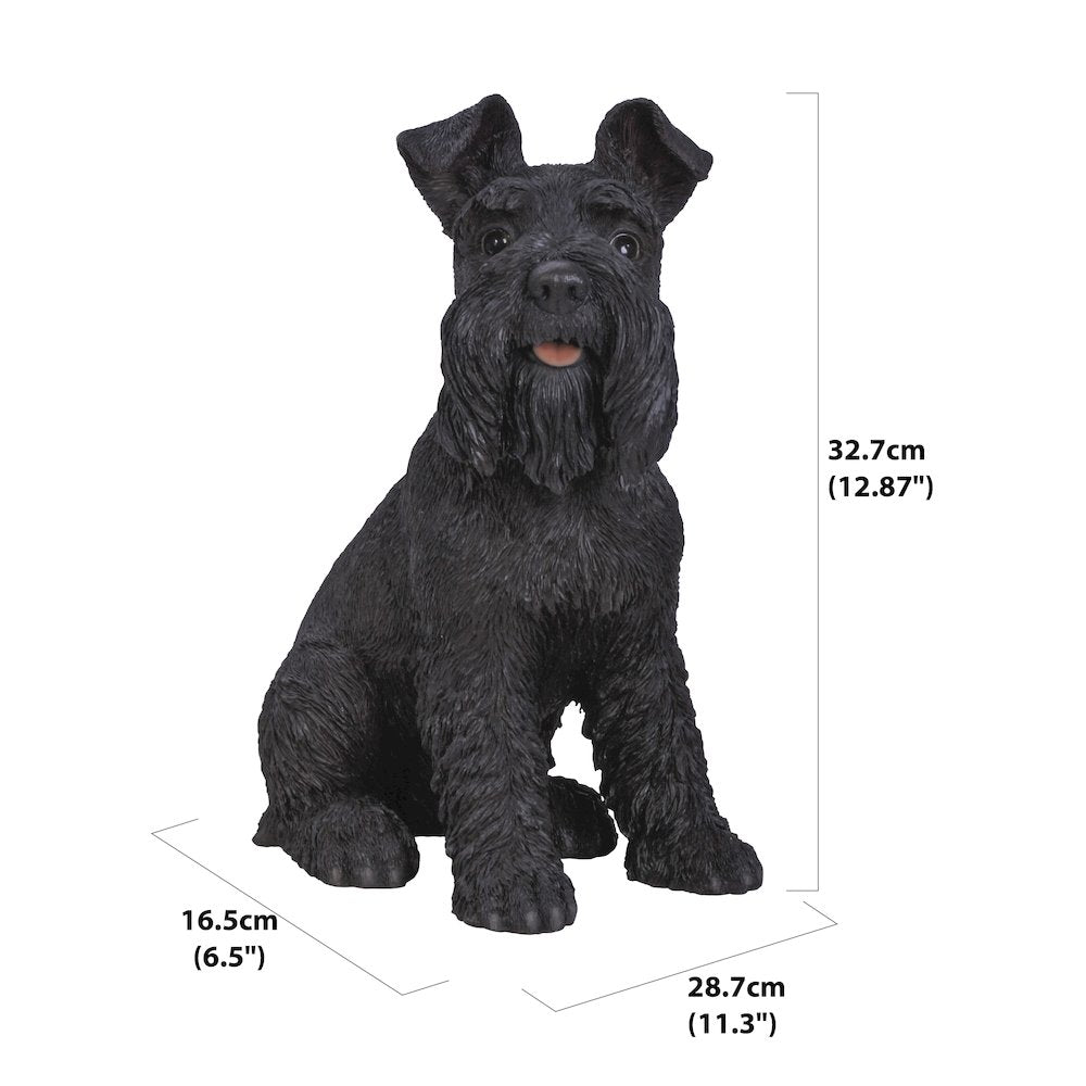 Black Schnauzer Statue