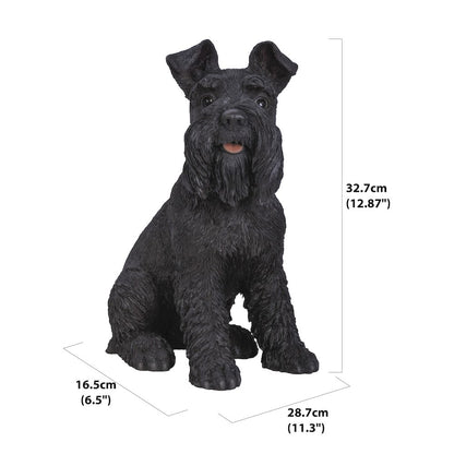 Black Schnauzer Statue