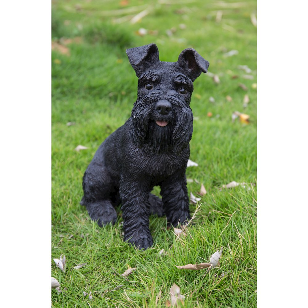 Black Schnauzer Statue