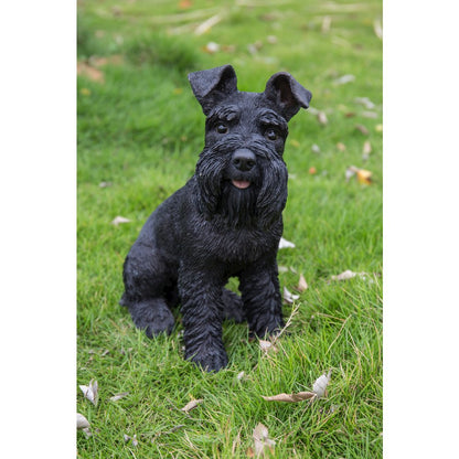 Black Schnauzer Statue