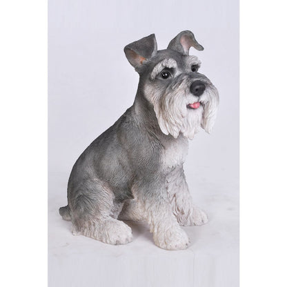 Grey Schnauzer Statue
