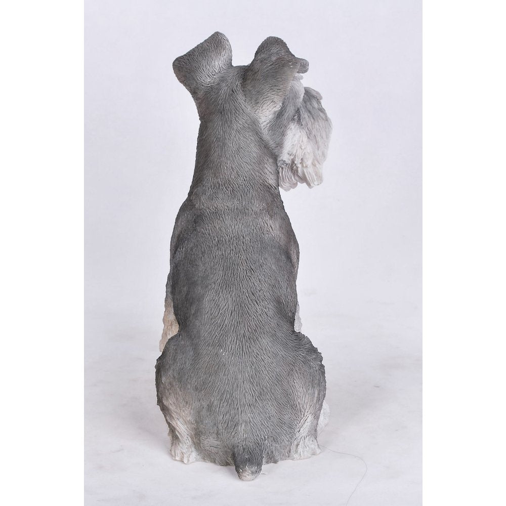 Grey Schnauzer Statue
