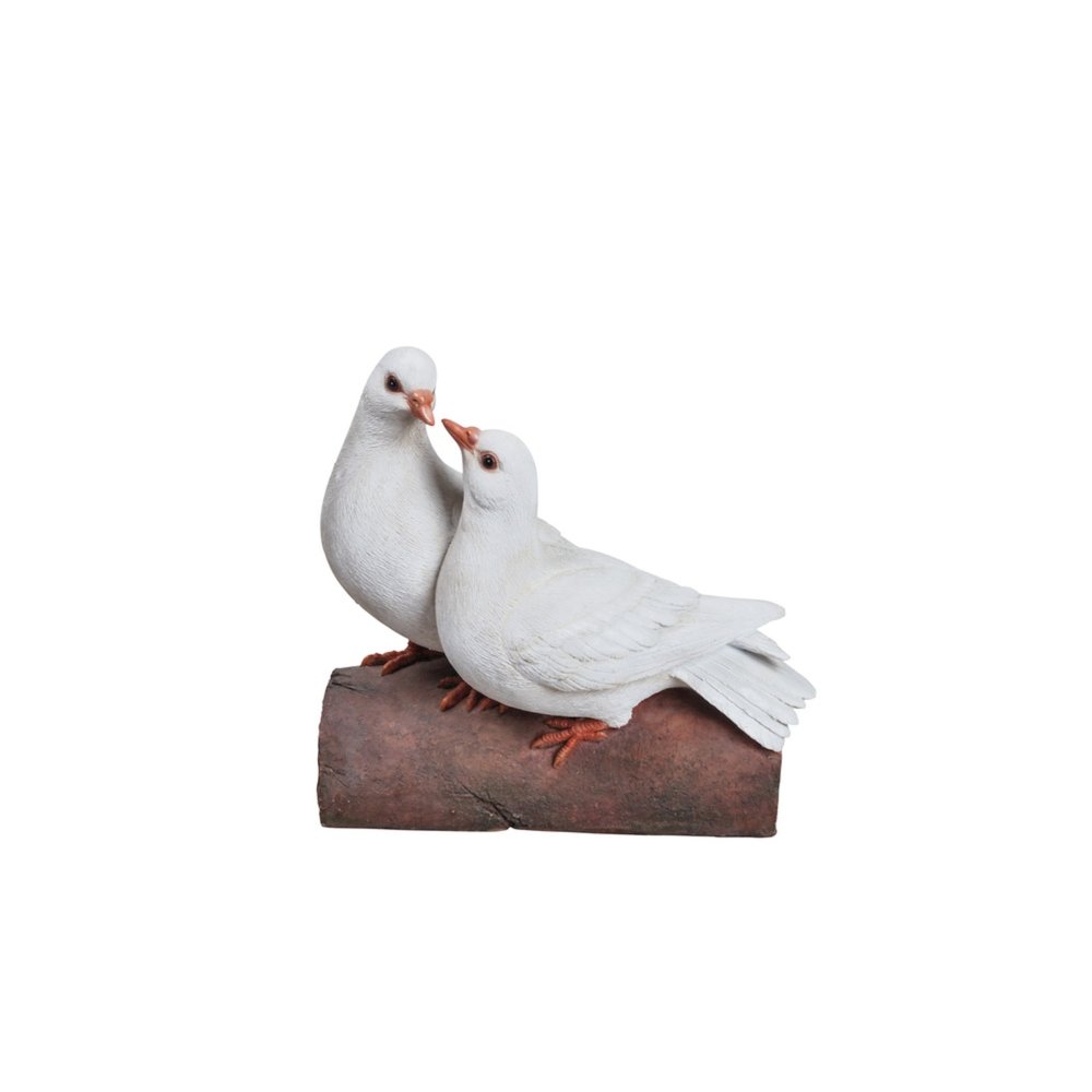 Two Doves On A Log Statue