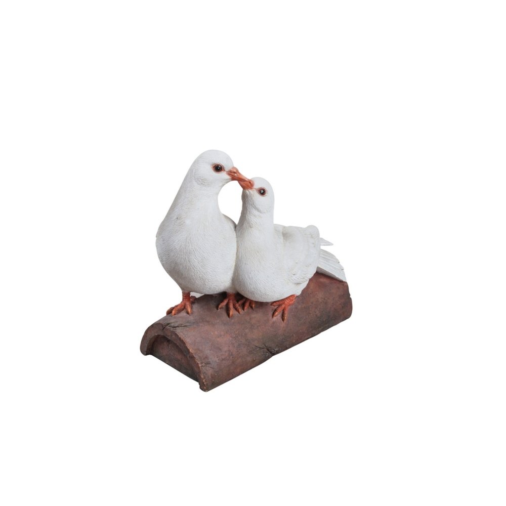 Two Doves On A Log Statue