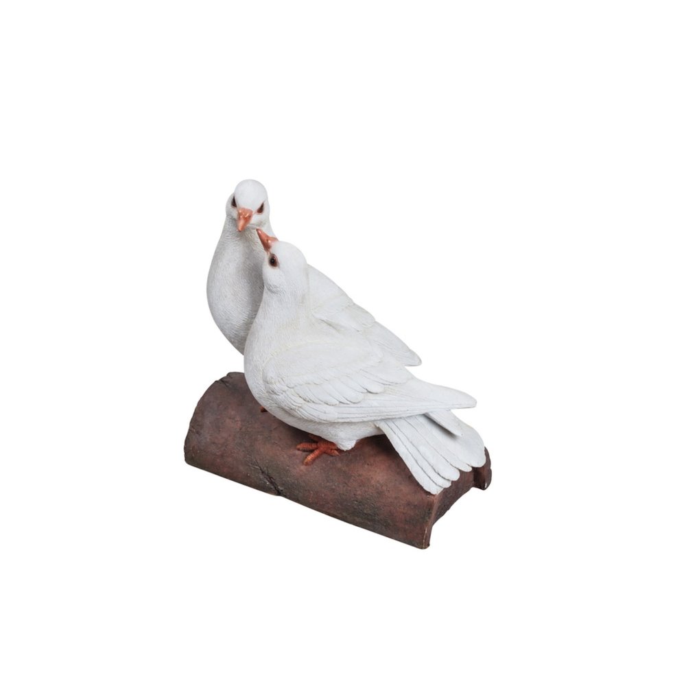 Two Doves On A Log Statue
