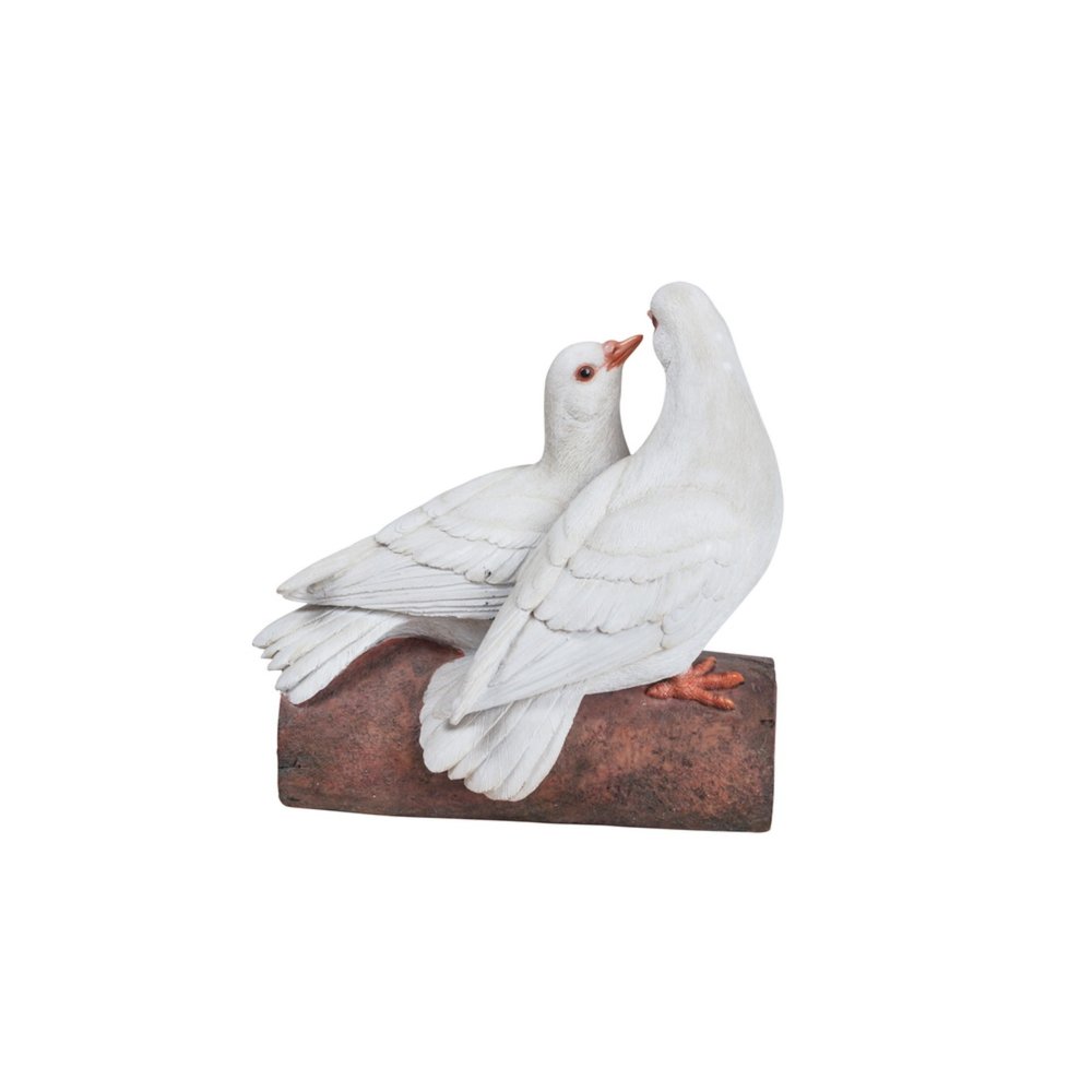 Two Doves On A Log Statue