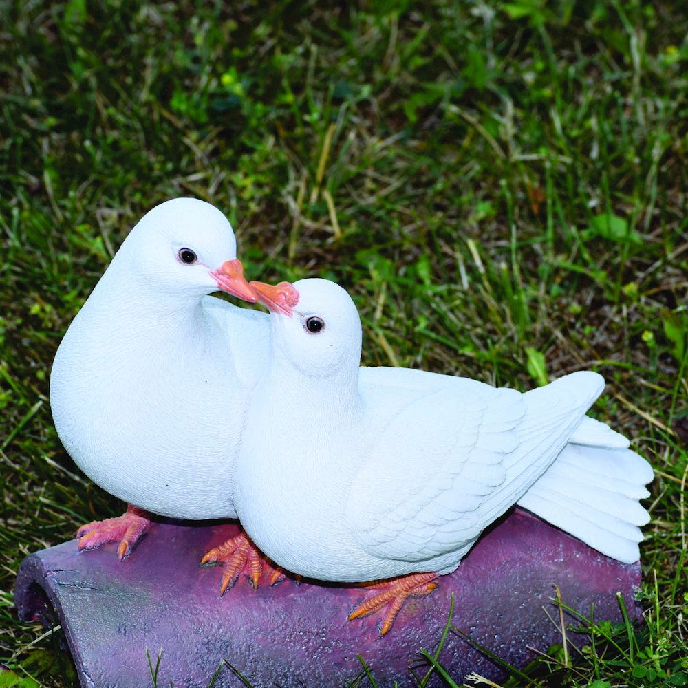 Two Doves On A Log Statue