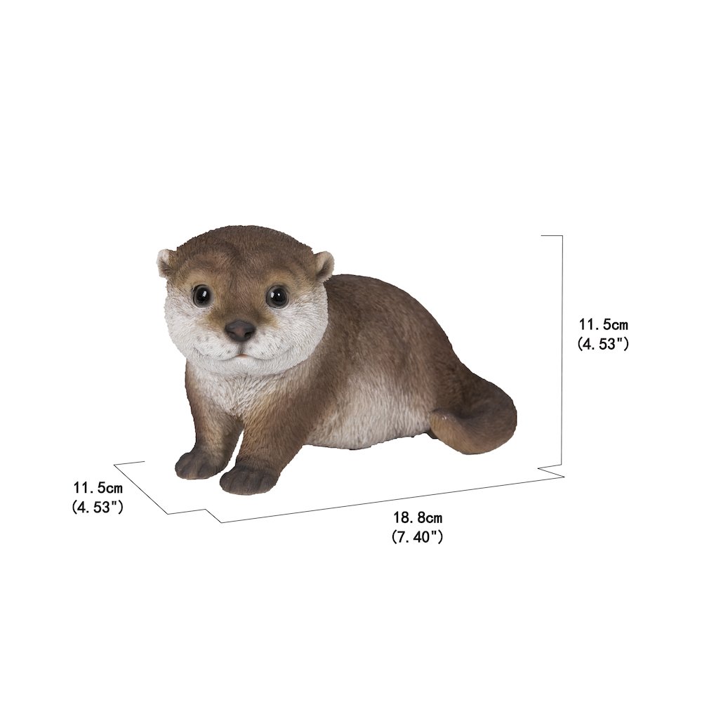 Otter Leaning Forward Statue