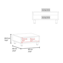 Eclipse Low Coffe Table White MDF