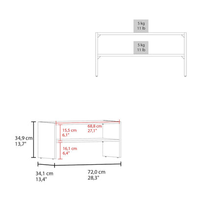Small Shoe Rack with Three Open Shelves, Compact Shoe Organizer, White