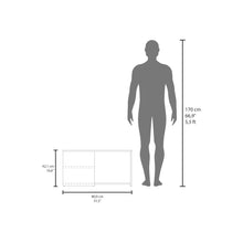 Adele 31" Wide Coffee Table Natural Oak - White MDF