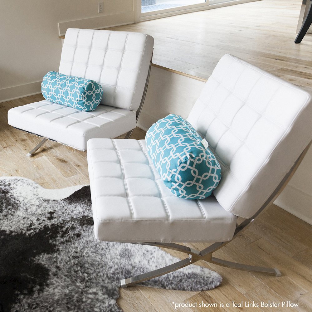 Majestic Home Goods Bolster Pillow Chevron Black