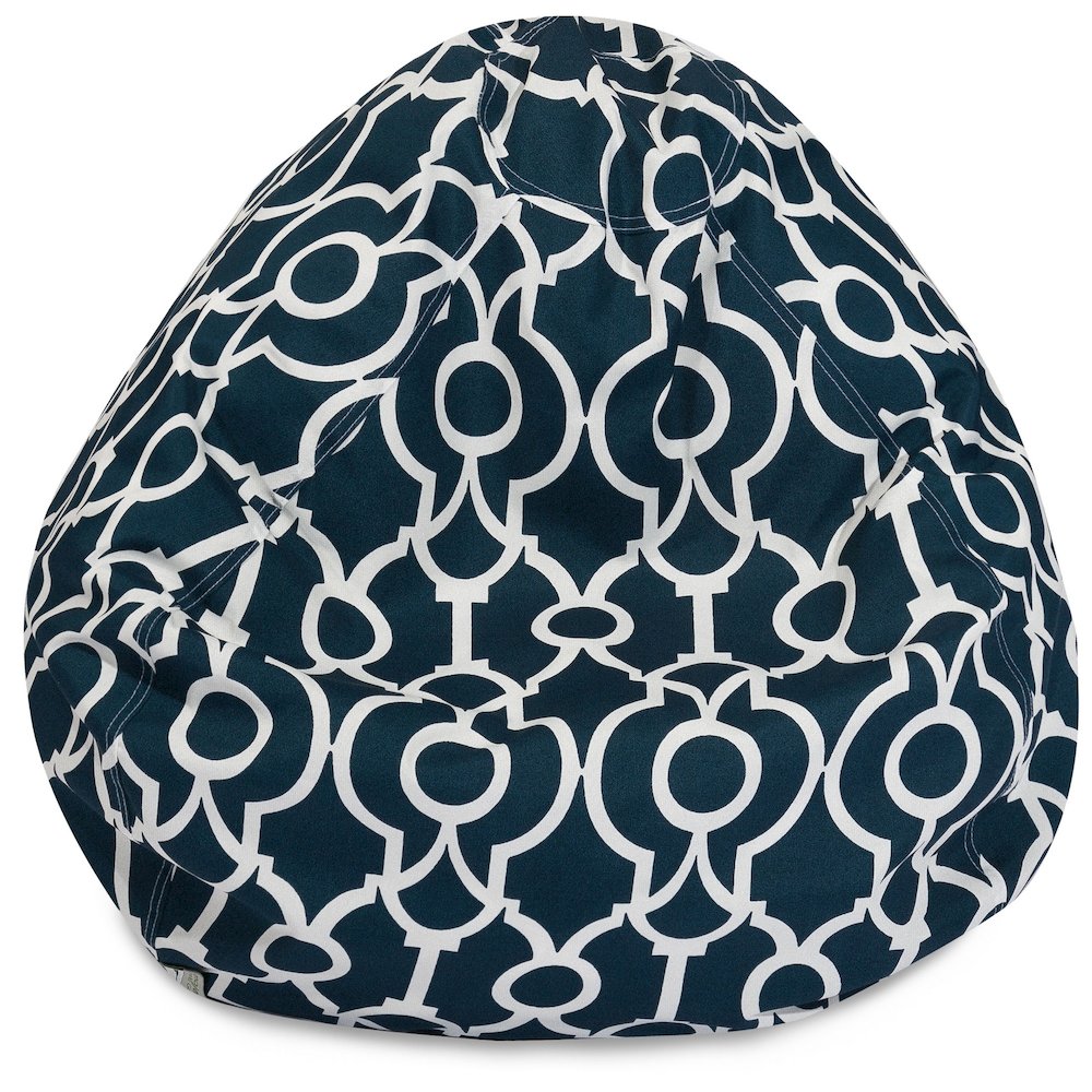 Majestic Home Goods Large Bean Bag Athens Navy