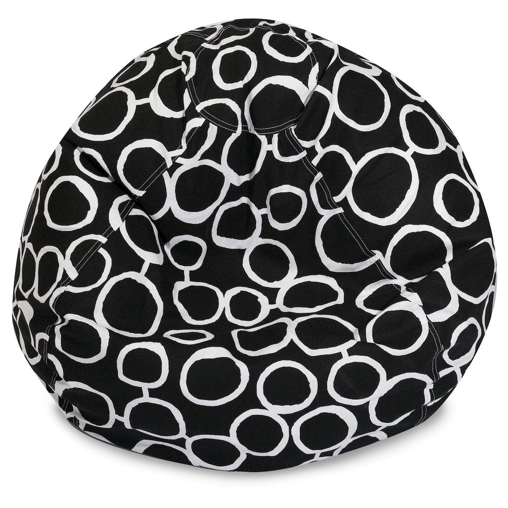 Majestic Home Goods Large Bean Bag Fusion Black