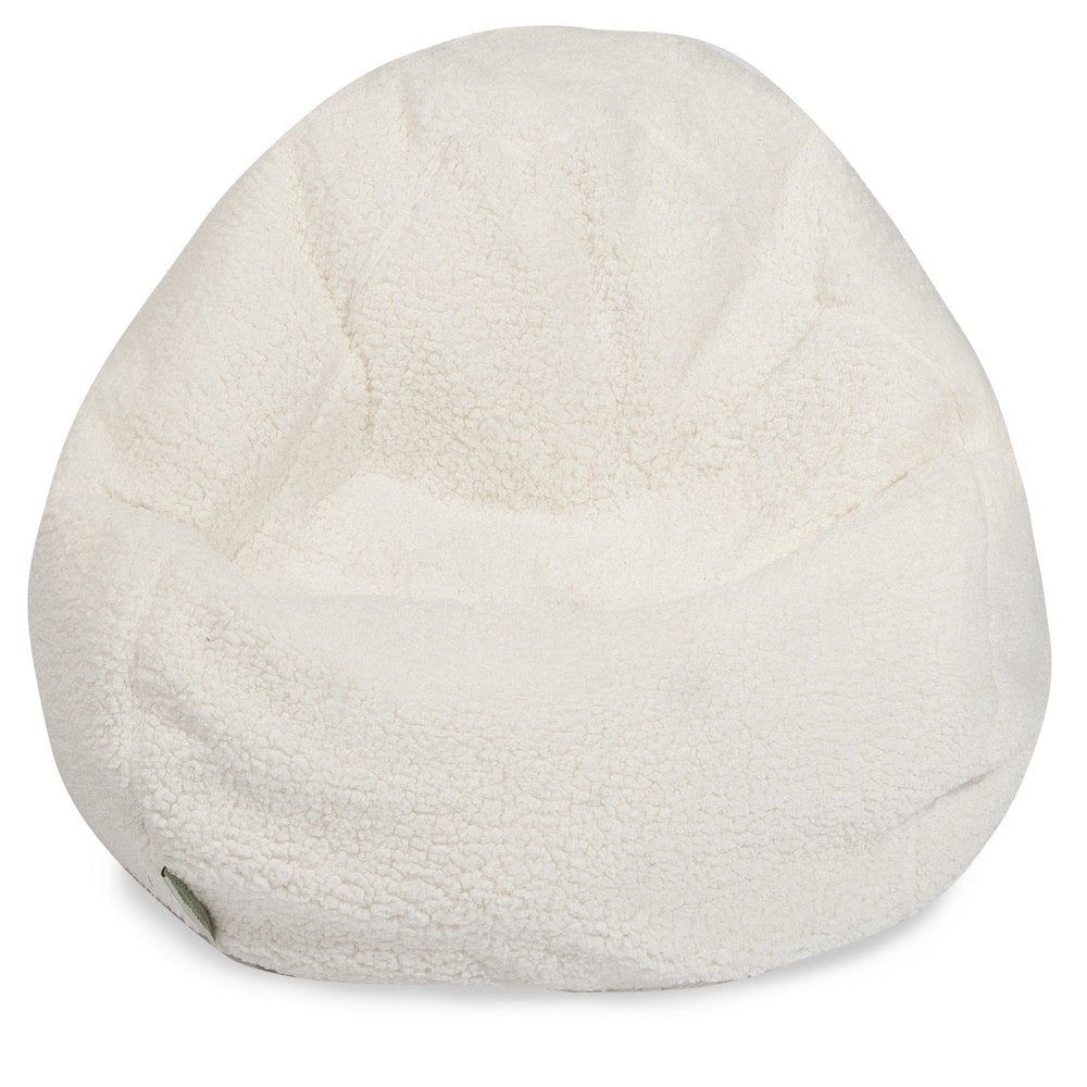 Majestic Home Goods Large Bean Bag Solid All Sherpa