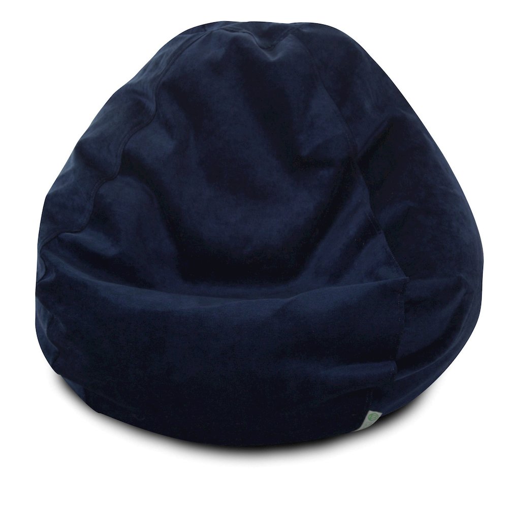 Majestic Home Goods Large Bean Bag Villa Navy Blue