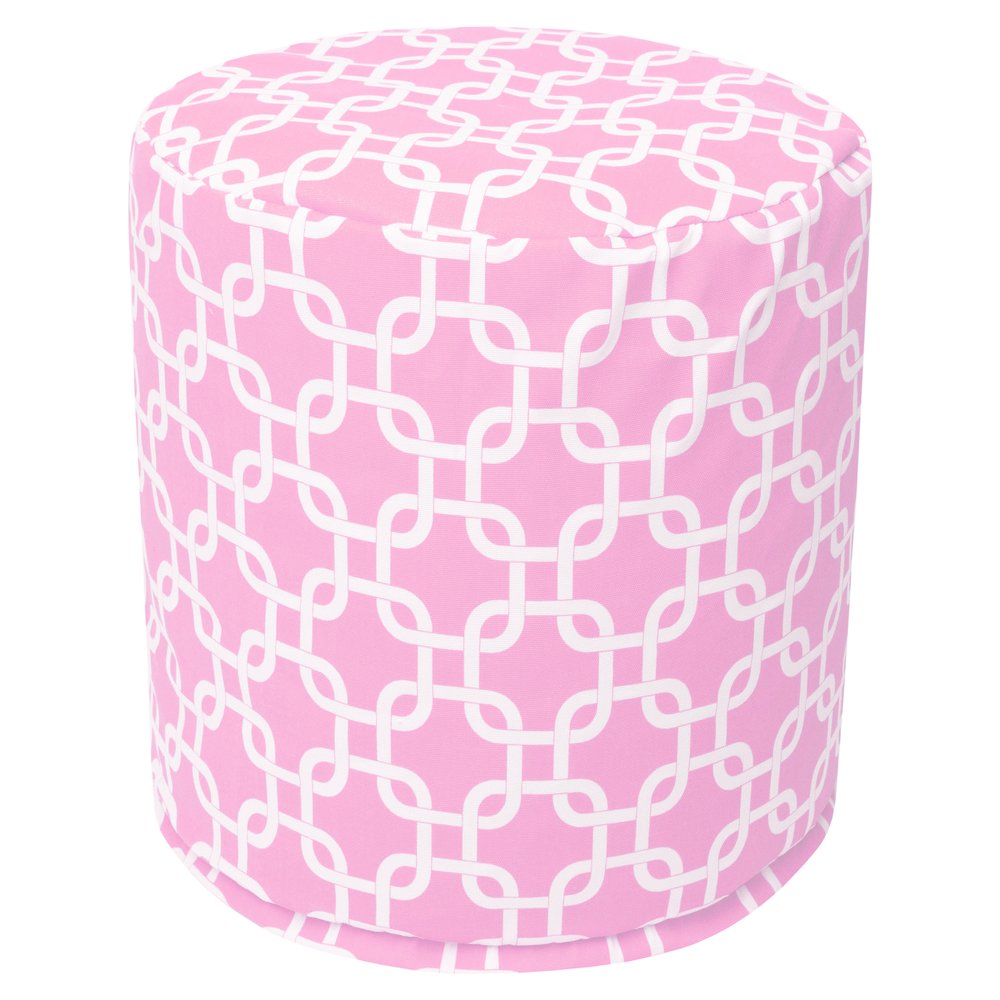 Majestic Home Goods Pouf Links Soft Pink