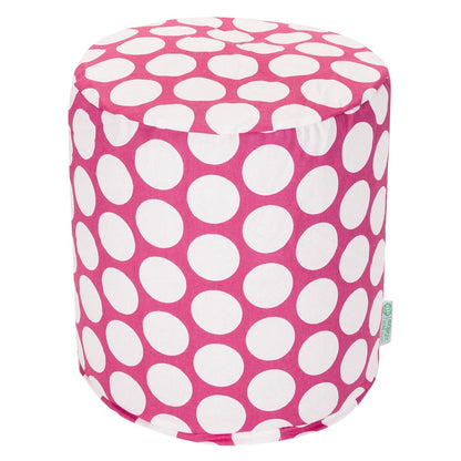 Majestic Home Goods Pouf Polka Dot (Large) Hot Pink