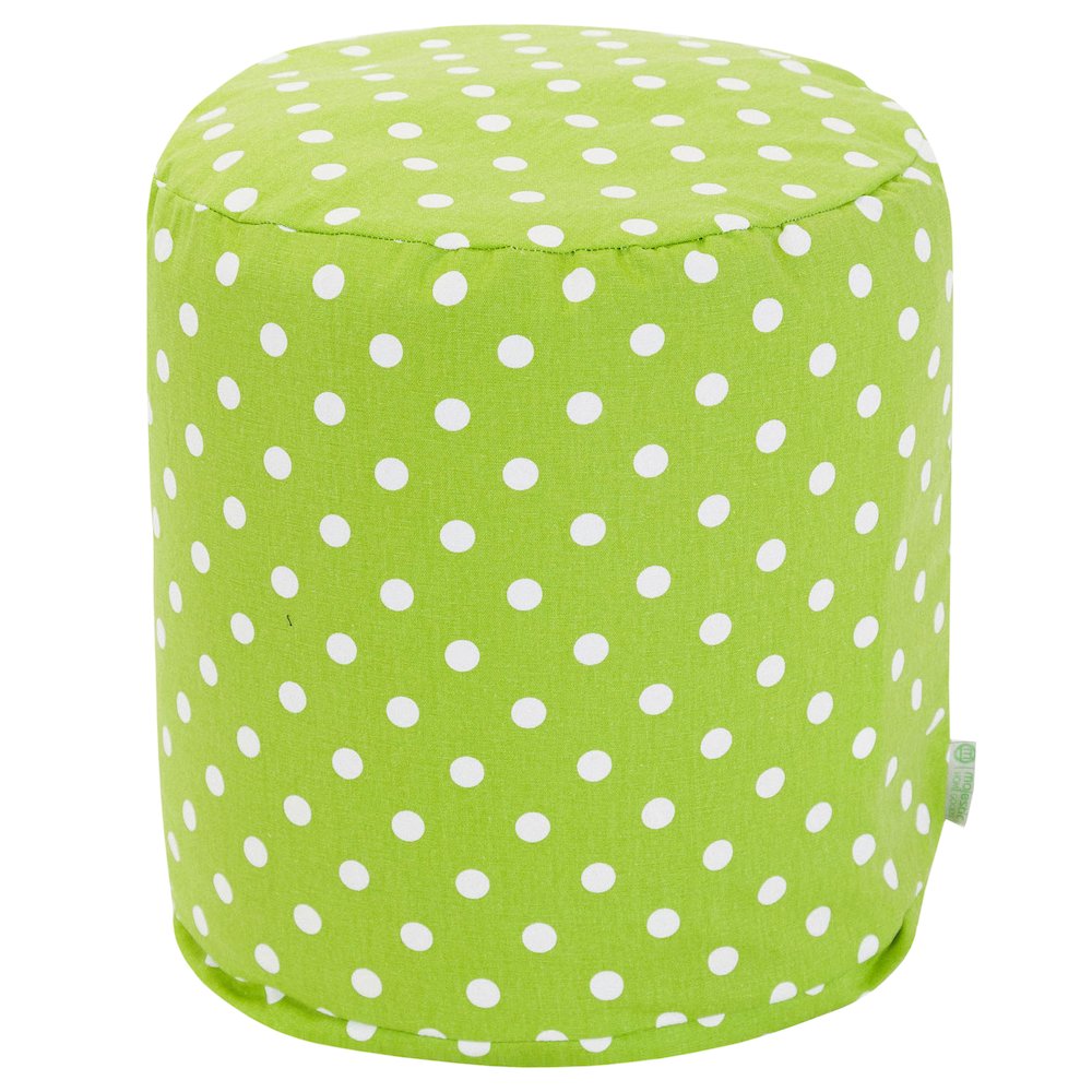 Majestic Home Goods Pouf Polka Dot (Small) Lime