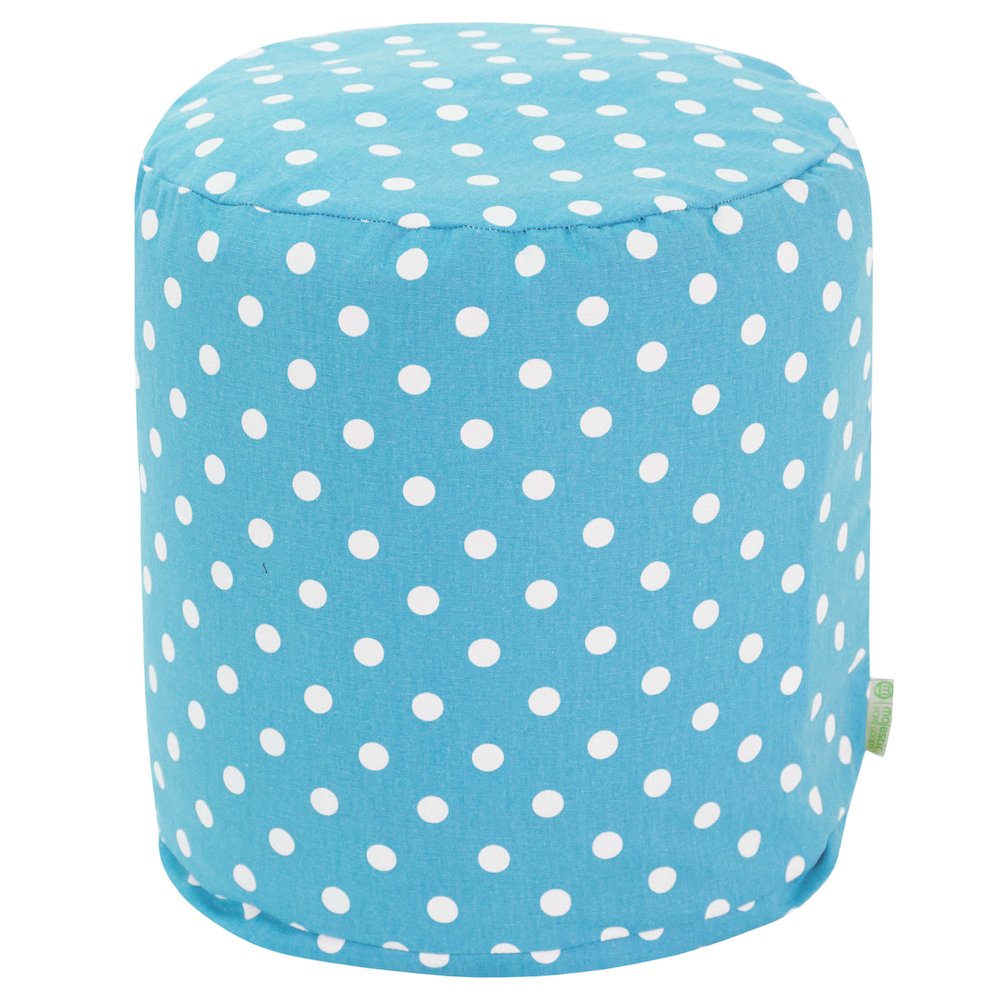 Majestic Home Goods Pouf Polka Dot (Small) Aquamarine