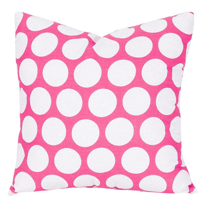 Majestic Home Goods Pillow 20x20 Polka Dot (Large) Hot Pink