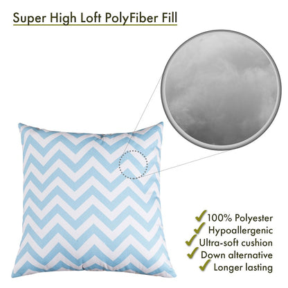 Majestic Home Goods Pillow 20x20 Chevron Blue